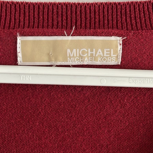 Michael Kors cotton blend v-neck sweater - Picture 2 of 6